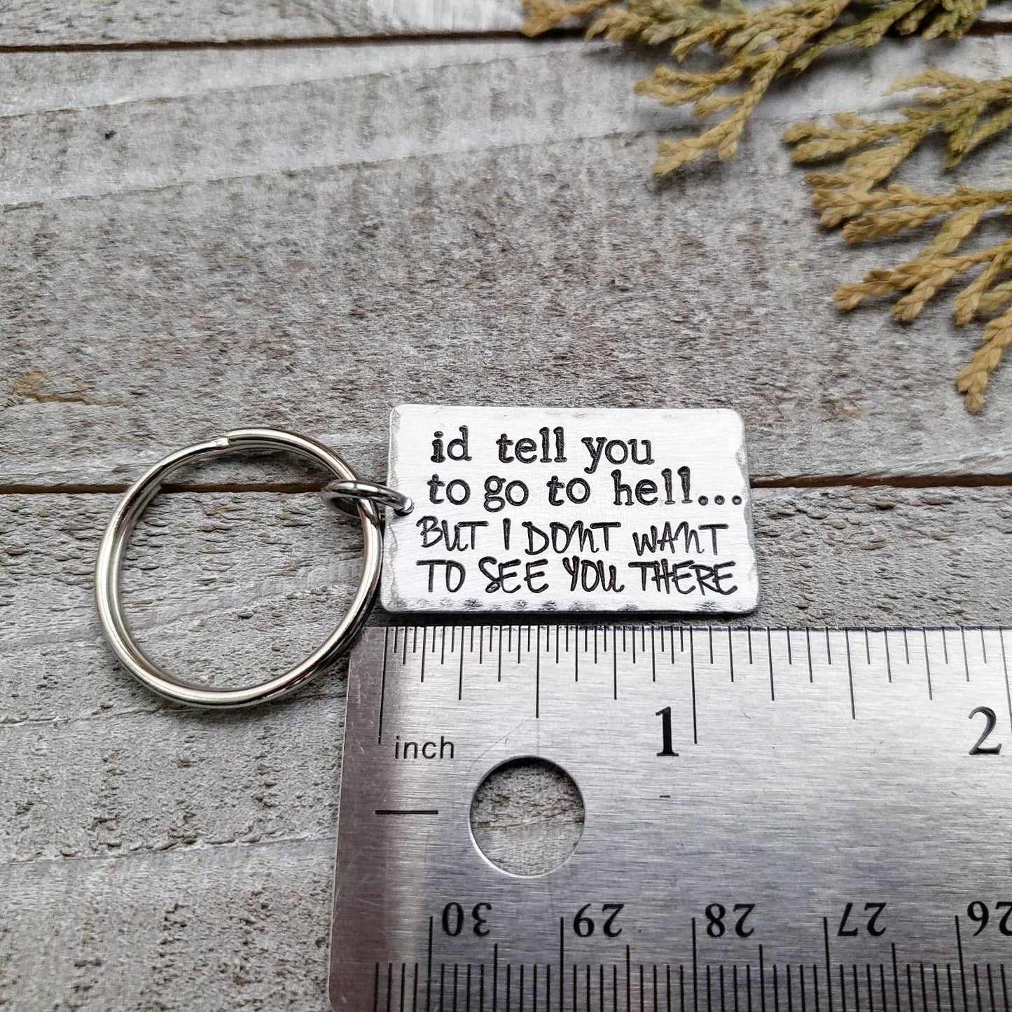 Go to hell keychain