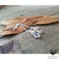 Herkimer Diamond threader earrings-Wanderlust Hearts