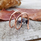 Iolite Sapphire Copper twist ring