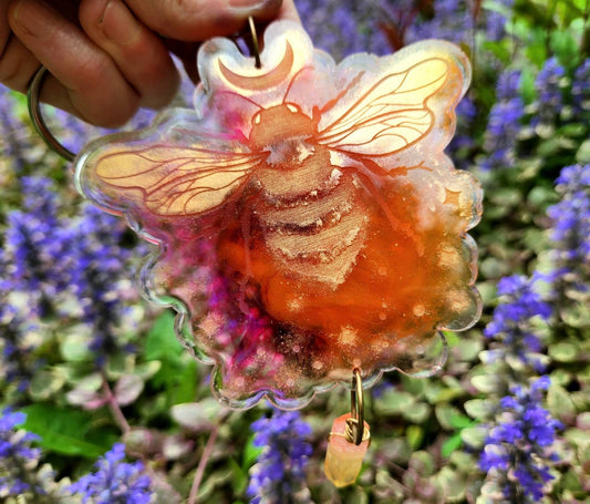 Honey Bee Garden suncatcher