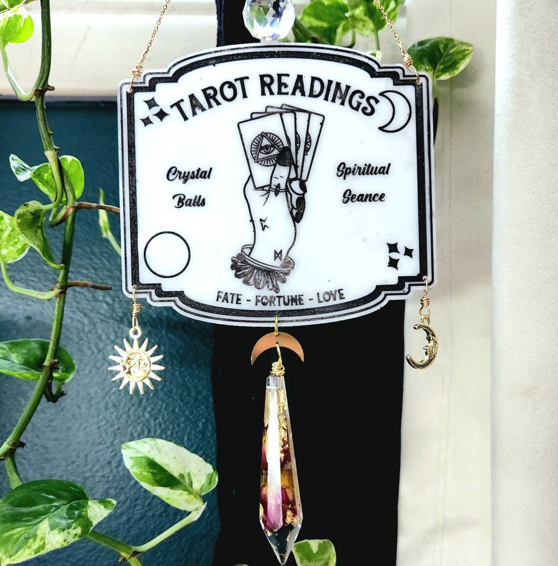 Fortune teller tarot hanging sign