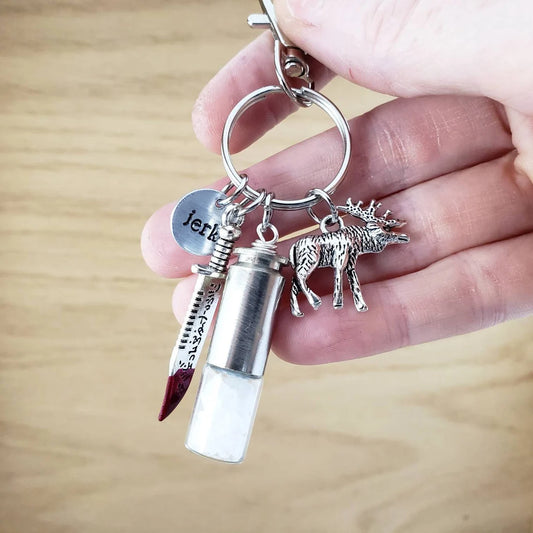 Supernatural BFF keychain - silver finish