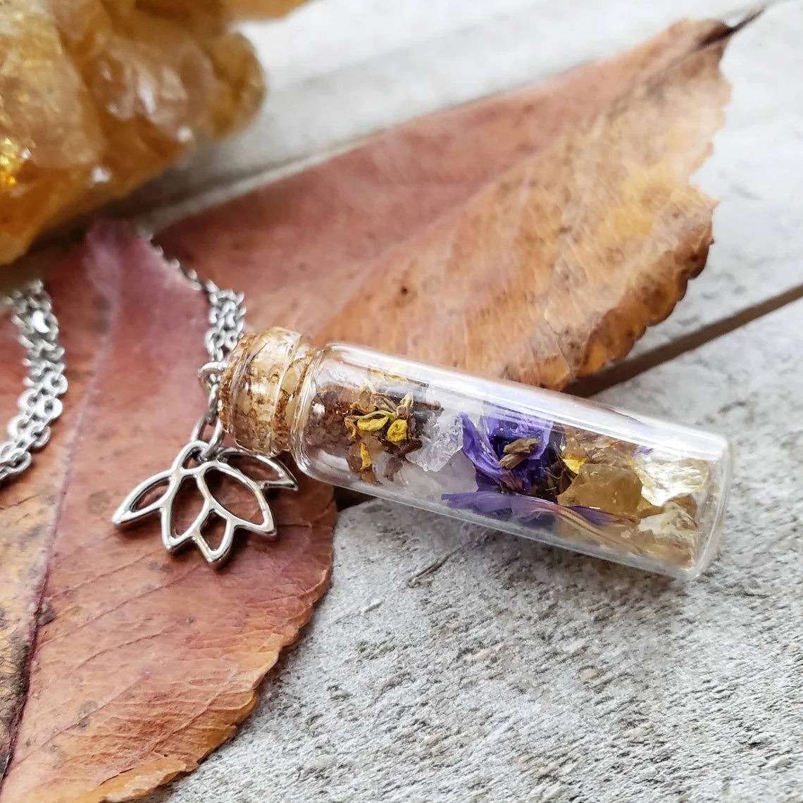 Self love intention spell necklace