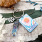 Sun Sol tarot charm keychain