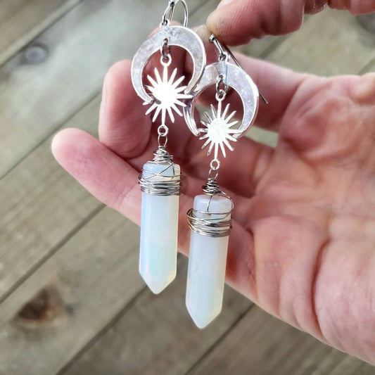 Celestial opalite earrings