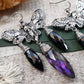 Death hawk moth earrings