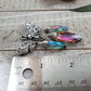 Death hawk moth crystal earrings