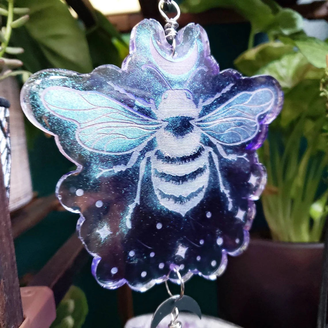 Celestial Bee garden suncatcher
