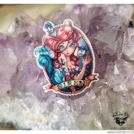 Mermaid pin-Wanderlust Hearts