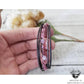 Pink Tourmaline leather bracelet-Wanderlust Hearts