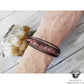 Pink Tourmaline leather bracelet-Wanderlust Hearts