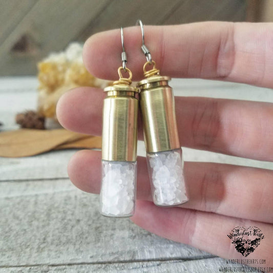 Supernatural Salt bullet earrings-Wanderlust Hearts