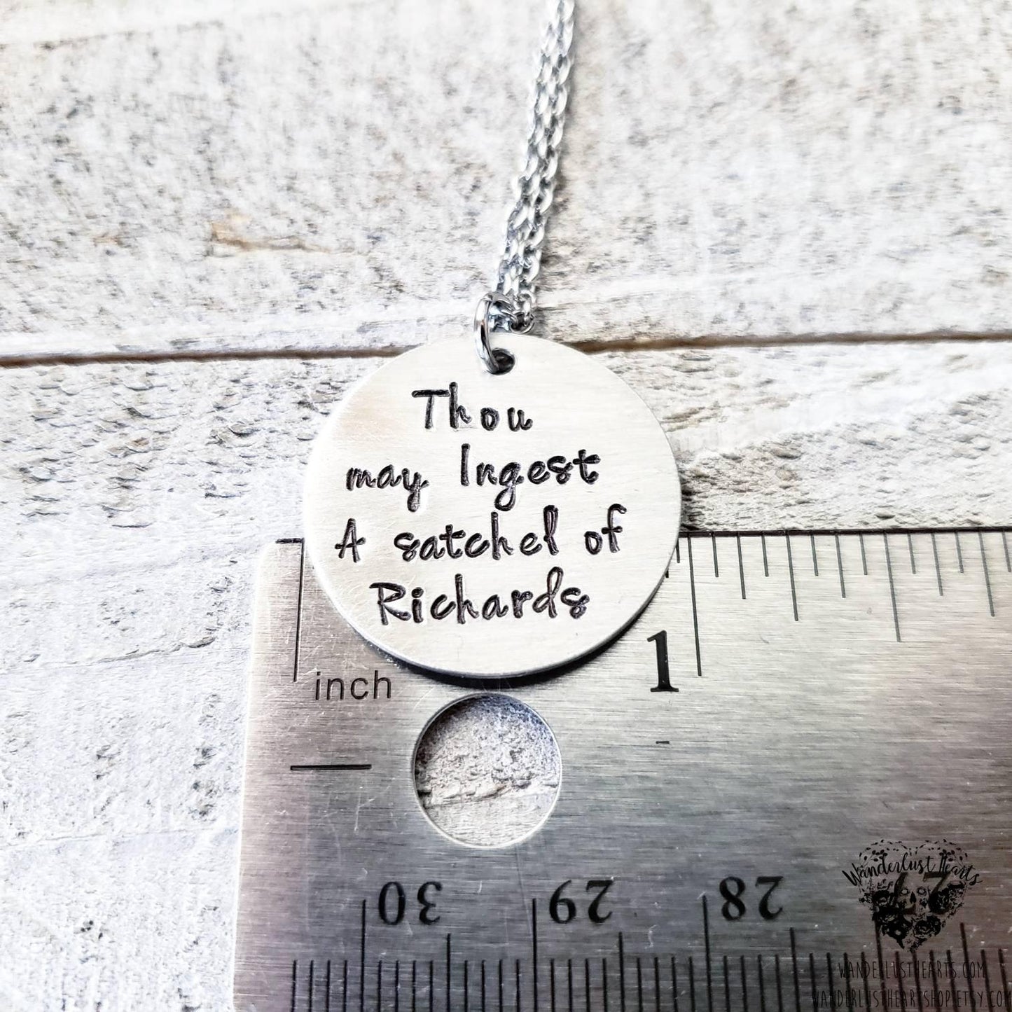 Thou may ingest a satchel of Richards necklace-Wanderlust Hearts