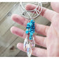 Turquoise moon hair clip