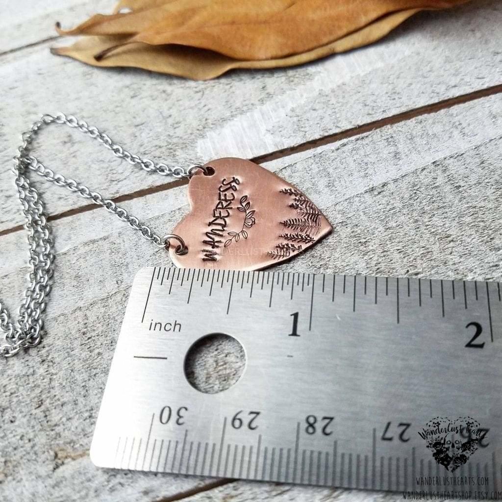 Wanderess heart necklace-Wanderlust Hearts