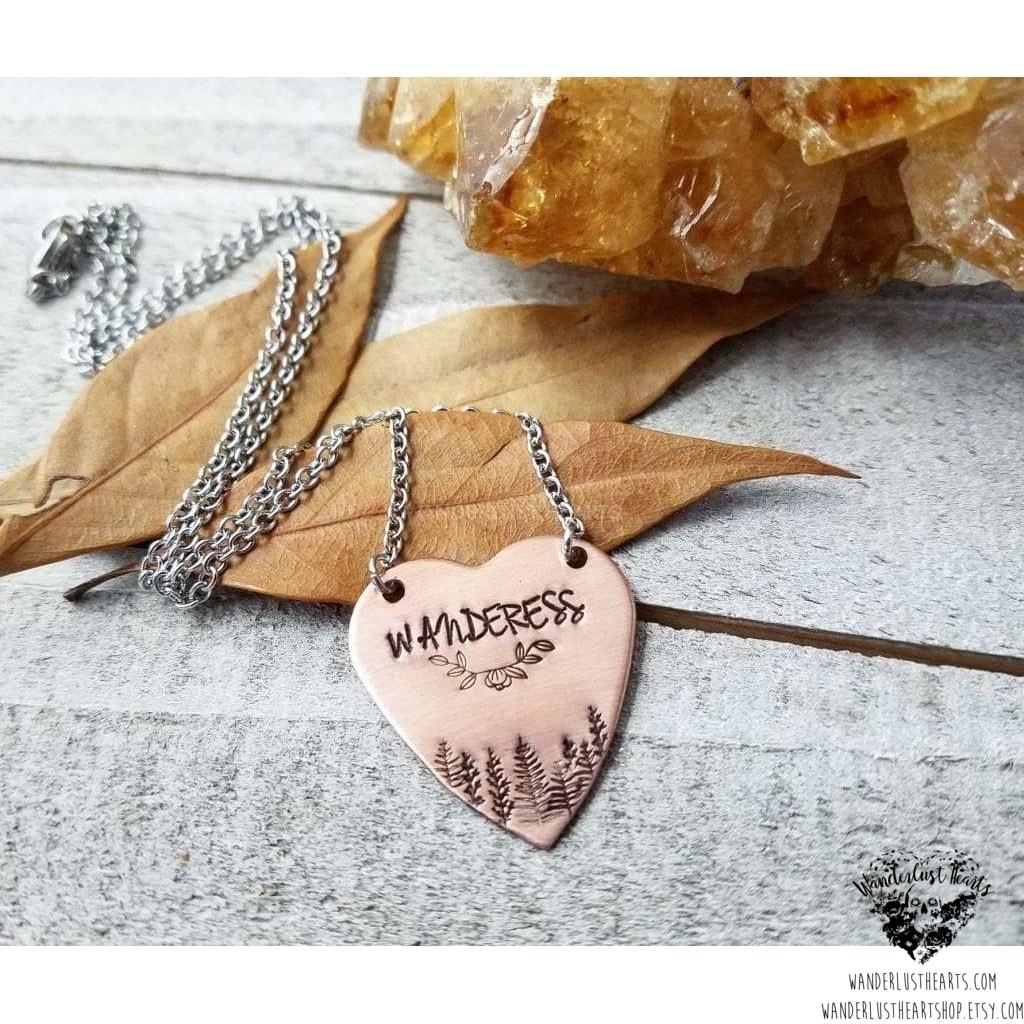 Wanderess heart necklace-Wanderlust Hearts